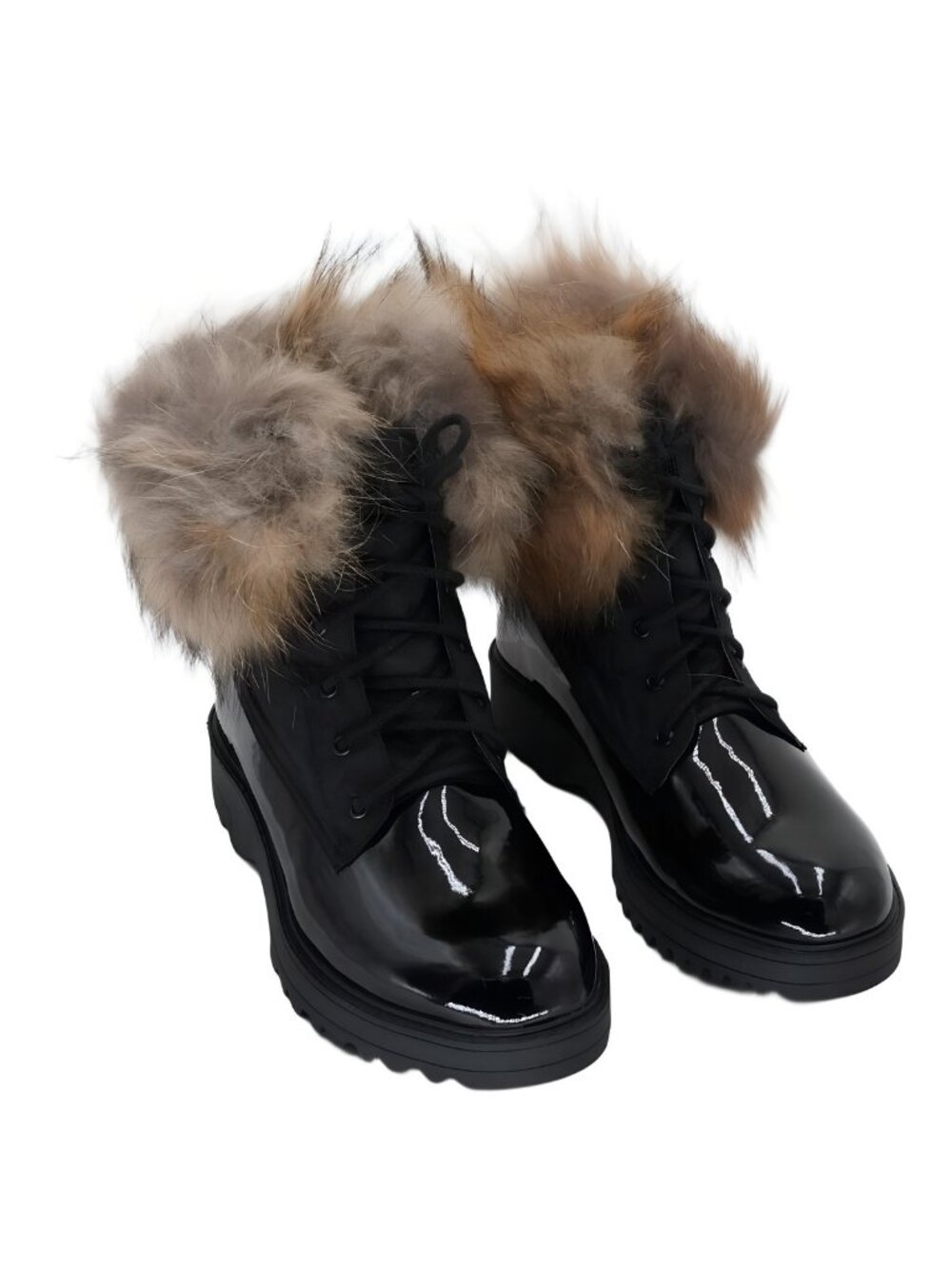 Cloud Nine Sheepskin Brooke Boot Chestnut Black Womens Sz 9M